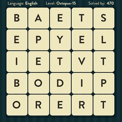 Word Brain Octopus Level 15