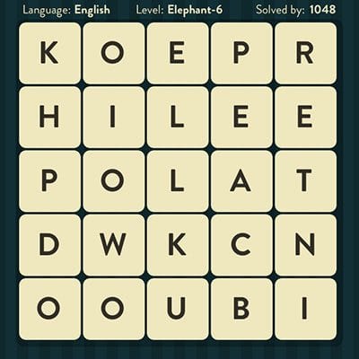 Word Brain Elephant Level 6