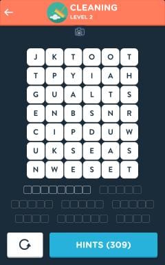 Wordbrain Themes Cleaning Level 2
