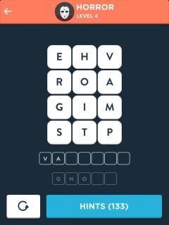 Wordbrain Themes Horror Level 4