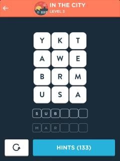 Wordbrain Themes In The City Level 3