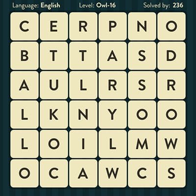 Word Brain Owl Level 16