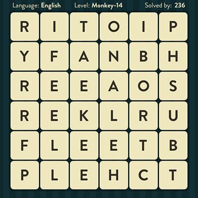 Word Brain Monkey Level 14