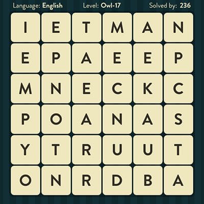 Word Brain Owl Level 17