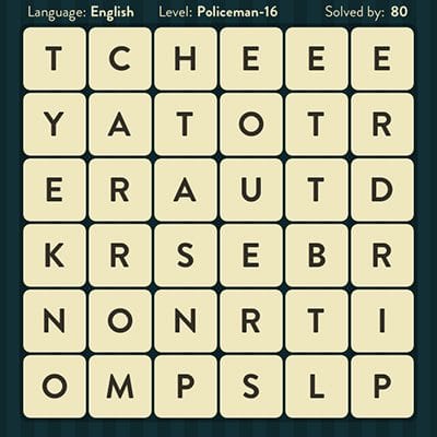 Word Brain Policemen Level 16