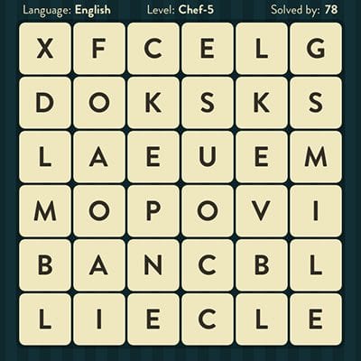 Word Brain Chef Level 5