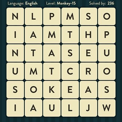 Word Brain Monkey Level 15