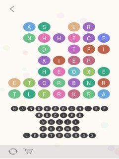 Wordbubbles Colossal Squid Level 30