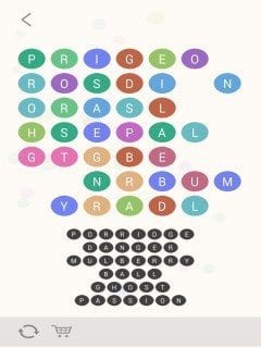 Wordbubbles Colossal Squid Level 36
