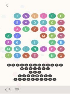 Wordbubbles Colossal Squid Level 83