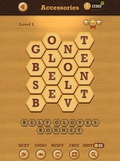 Words Crush Hidden Theme Accessories Level 1