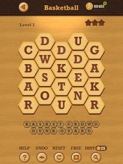 Words Crush Hidden Theme Basketball Level 1