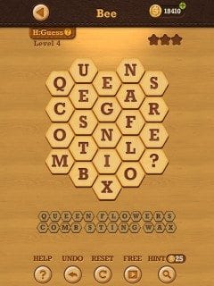 Words Crush Hidden Theme Bee Level 4