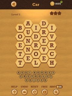 Words Crush Hidden Theme Car Level 1