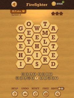 Words Crush Hidden Theme FireFighter Level 2