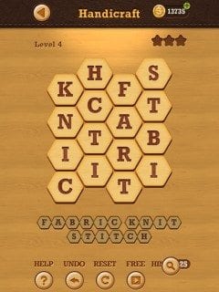 Words Crush Hidden Theme Handicraft Level 4