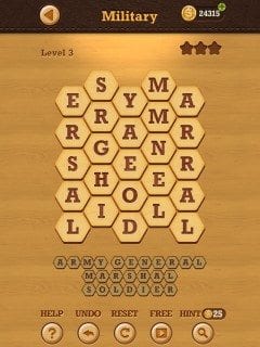 Words Crush Hidden Theme Military Level 3