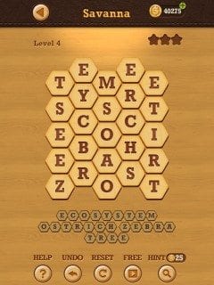 Words Crush Hidden Theme Savanna Level 4