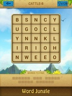 Word Jungle Cattle Level 8