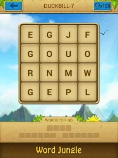 Word Jungle DuckBill Level 7