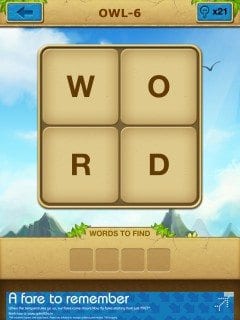 Word Jungle Owl Level 6