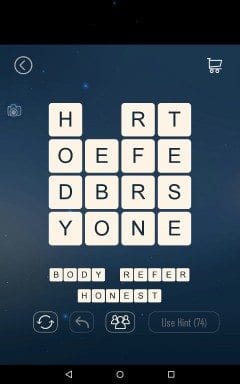 Word Cubes Ant Level 17