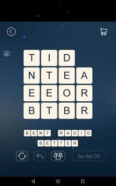 Word Cubes Ant Level 19