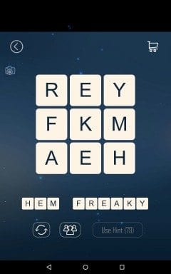 Word Cubes Atom Level 14