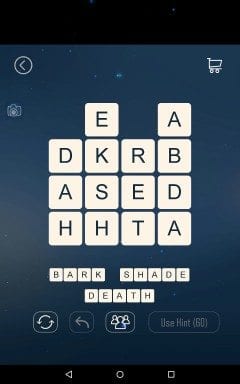 Word Cubes Cell Level 15