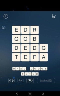 Word Cubes Cell Level 9