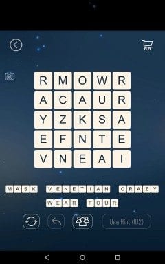 Word Cubes Crab Level 14