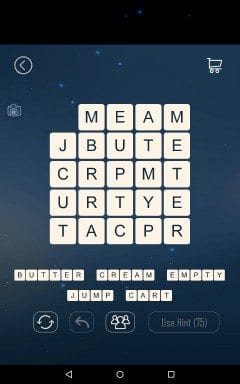 Word Cubes Oyster Level 12