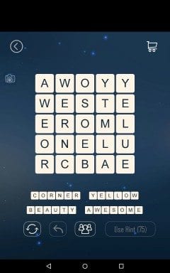 Word Cubes Oyster Level 17
