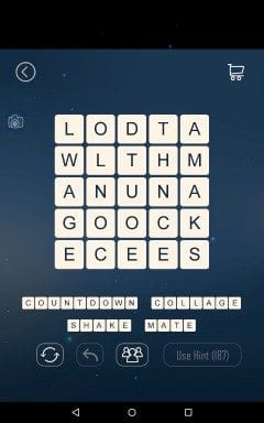 Word Cubes Sparrow Level 10