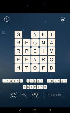 Word Cubes Sparrow Level 17