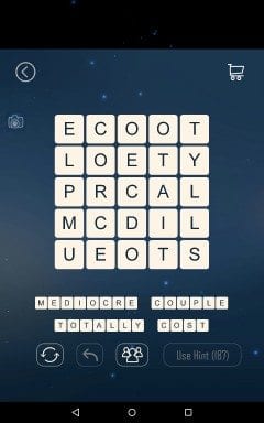 Word Cubes Sparrow Level 20