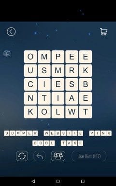 Word Cubes Sparrow Level 4