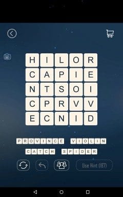 Word Cubes Sparrow Level 9