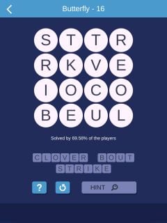 Word Smart Buterfly Level 16