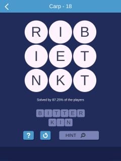 Word Smart Carp Level 18