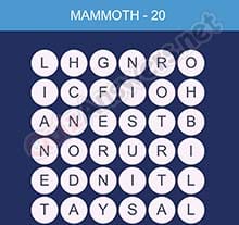 Word Smart Mammoth Level 20