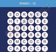 Word Smart Rhino Level 12