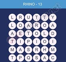 Word Smart Rhino Level 13
