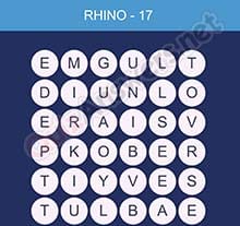 Word Smart Rhino Level 17