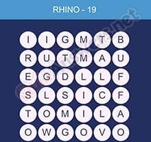 Word Smart Rhino Level 19