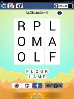 Word Camp Rattlesnake Level 1-2