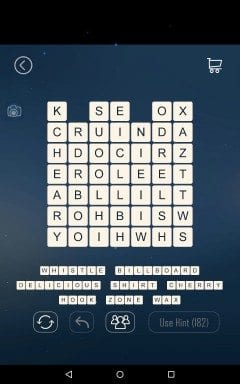 Word Cubes Aircraft Carrier Level 6