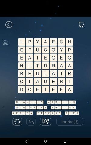 Word Cubes Everest Level 18