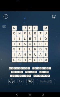 Word Cubes Everest Level 9