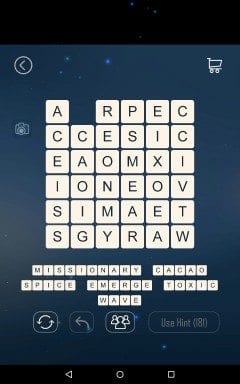 Word Cubes PLANE Level 14